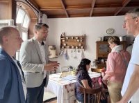 OB Conradt besucht den Tag der offenen Tür der Geschichtswerkstatt Ensheim am 9. Juni 2024