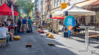 Blick in die Sommerstraßen im Nauwieser Viertel