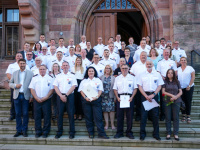 OB Conradt bei der Feuerwehrehrung im Rathaus am 28. Juni.