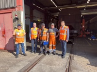 Sommertour 2024: Oberbürgermeister Uwe Conradt am Saarbrücker Güterbahnhof