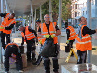 World Cleanup Day: Reinigungsaktion am Landwehrplatz