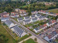 Blick auf Wohngebiet von oben