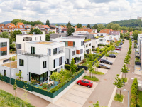 Blick auf Wohngebiet Franzenbrunnen