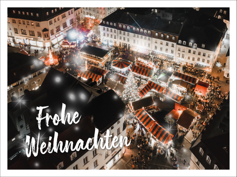 Luftaufnahme Christkindlmarkt 2024