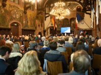 Deutsch-Französischer Empfang im Festsaal des Rathauses St. Johann